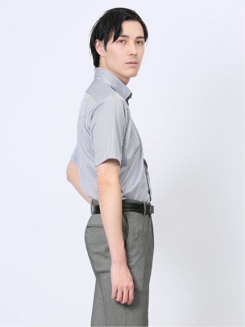 Biz クールパス ボタンダウン半袖 ビズシャツ