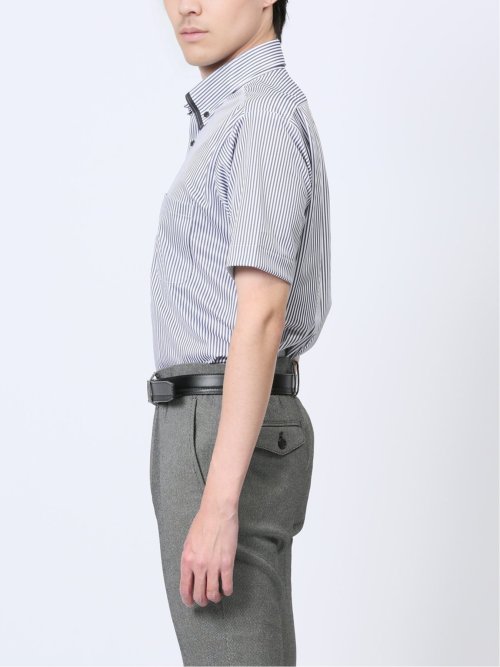 Biz クールパス ボタンダウン半袖 ビズシャツ