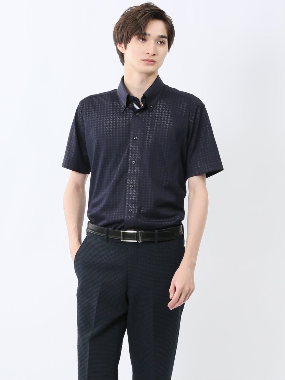 Biz クールパス ボタンダウン半袖 ビズシャツ