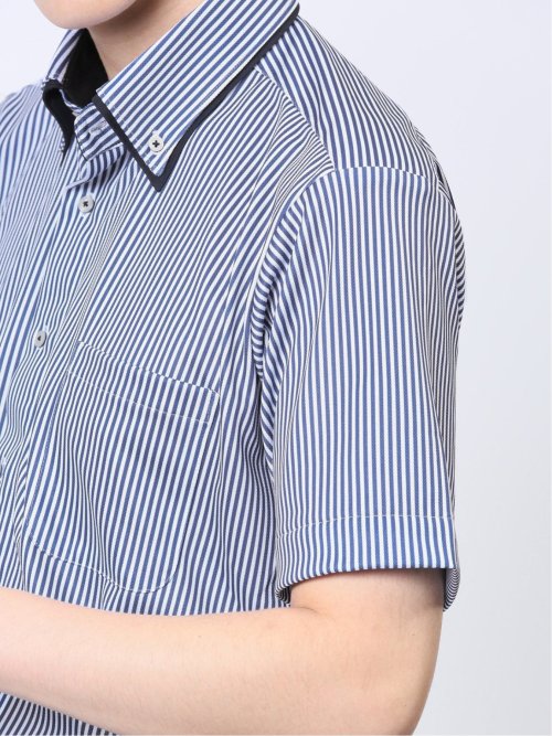 Biz クールパス ボタンダウン半袖 ビズシャツ