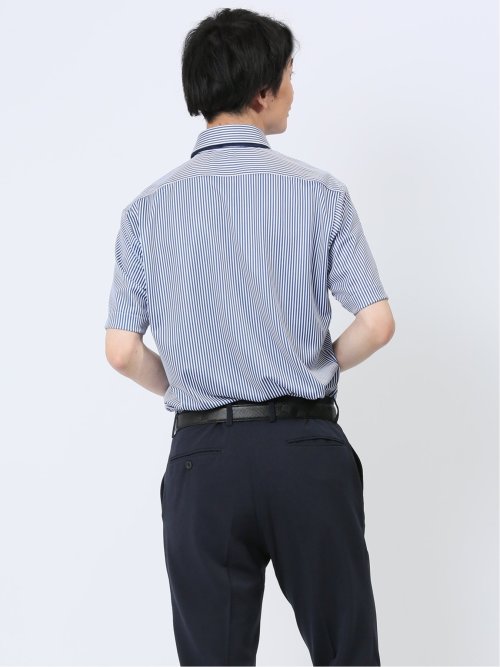 Biz クールパス ボタンダウン半袖 ビズシャツ