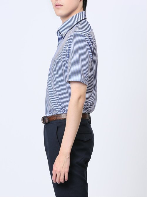 Biz クールパス ボタンダウン半袖 ビズシャツ