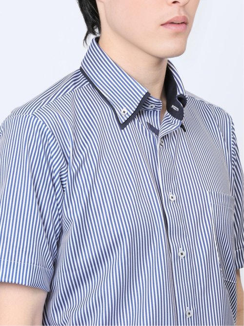 Biz クールパス ボタンダウン半袖 ビズシャツ