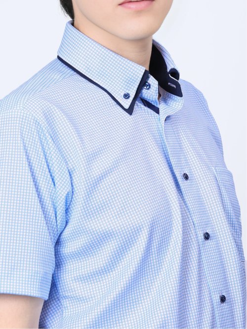 Biz クールパス ボタンダウン半袖 ビズシャツ