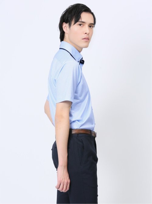 Biz クールパス ボタンダウン半袖 ビズシャツ