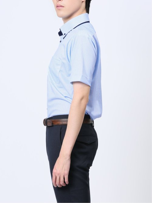 Biz クールパス ボタンダウン半袖 ビズシャツ