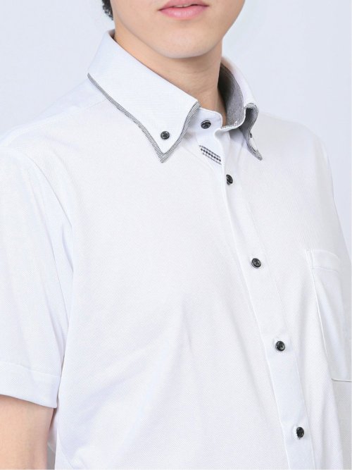 Biz クールパス ボタンダウン半袖 ビズシャツ