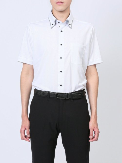 Biz クールパス ボタンダウン半袖 ビズシャツ