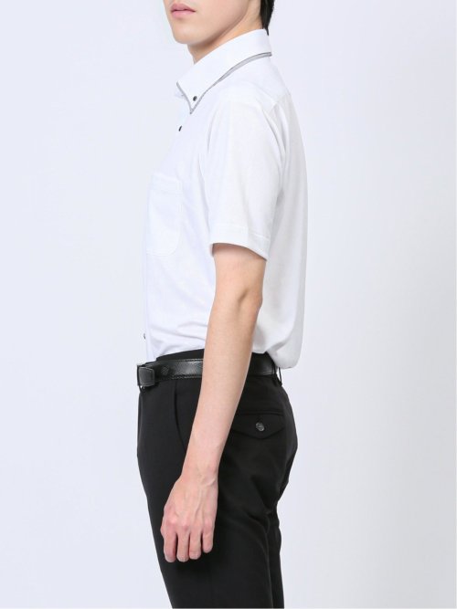 Biz クールパス ボタンダウン半袖 ビズシャツ