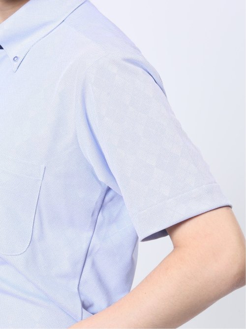 Biz クールパス ボタンダウン半袖 ビズシャツ