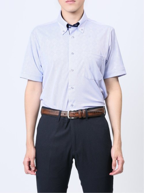 Biz クールパス ボタンダウン半袖 ビズシャツ