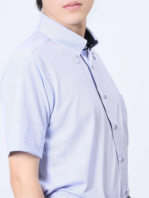 Biz クールパス ボタンダウン半袖 ビズシャツ