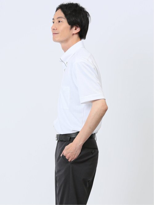 Biz クールパス ボタンダウン半袖 ビズシャツ