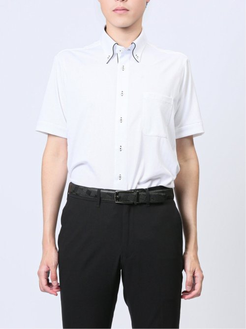 Biz クールパス ボタンダウン半袖 ビズシャツ