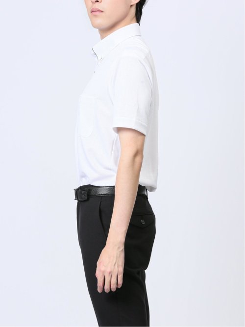 Biz クールパス ボタンダウン半袖 ビズシャツ