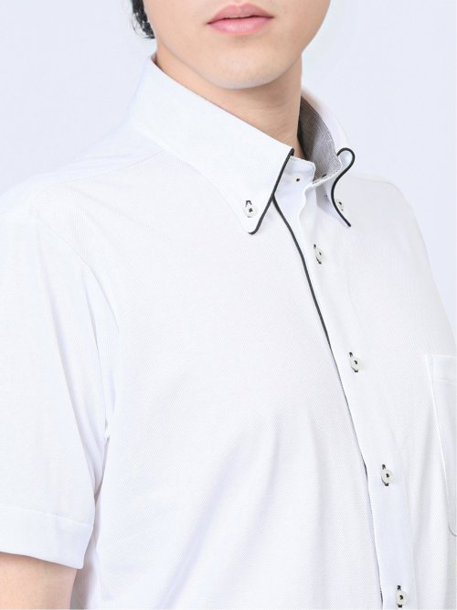 Biz クールパス ボタンダウン半袖 ビズシャツ