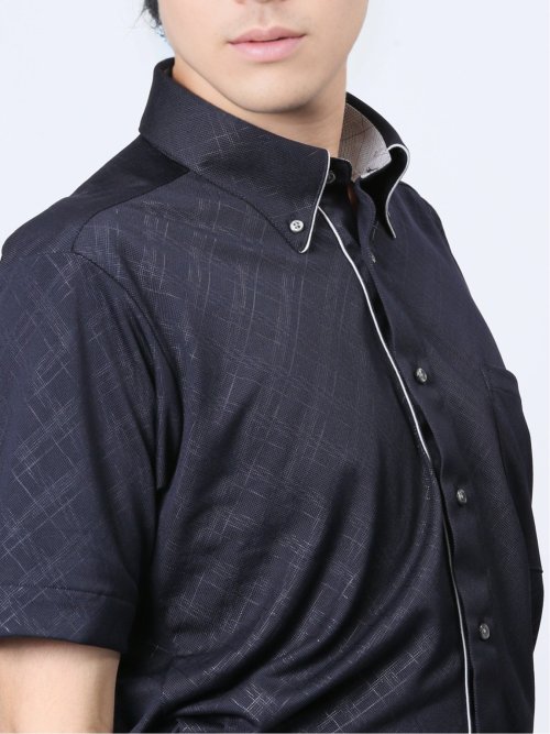 Biz クールパス ボタンダウン半袖 ビズシャツ