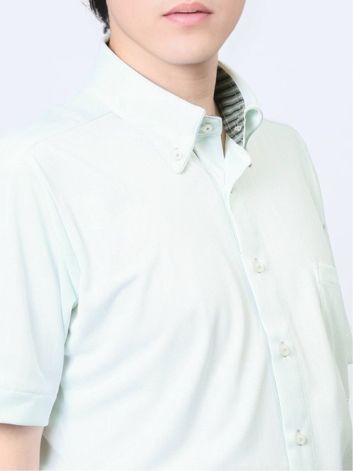 Biz クールパス ボタンダウン半袖 ビズシャツ