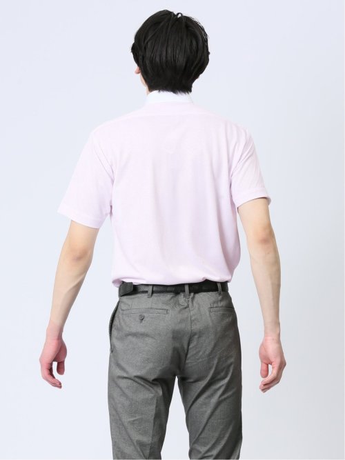 Biz クールパス ボタンダウン半袖 ビズシャツ