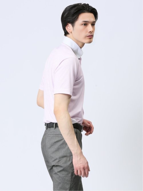 Biz クールパス ボタンダウン半袖 ビズシャツ