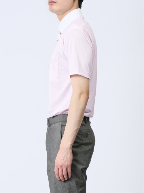 Biz クールパス ボタンダウン半袖 ビズシャツ