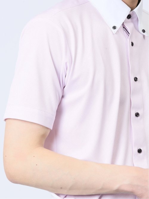 Biz クールパス ボタンダウン半袖 ビズシャツ