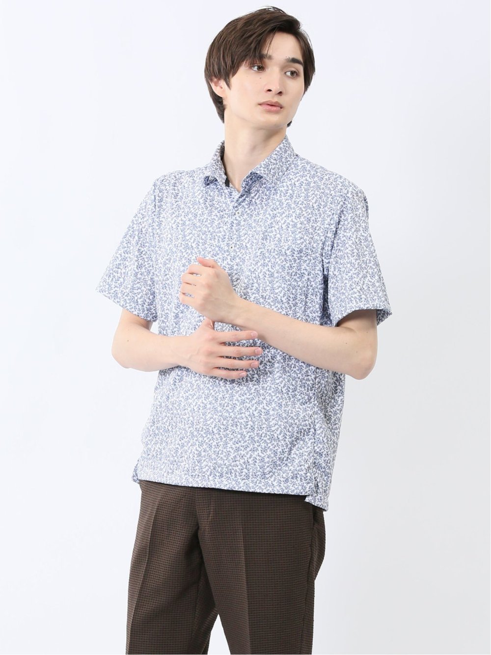 Biz クールパス ワイドカラー半袖 ビズポロ