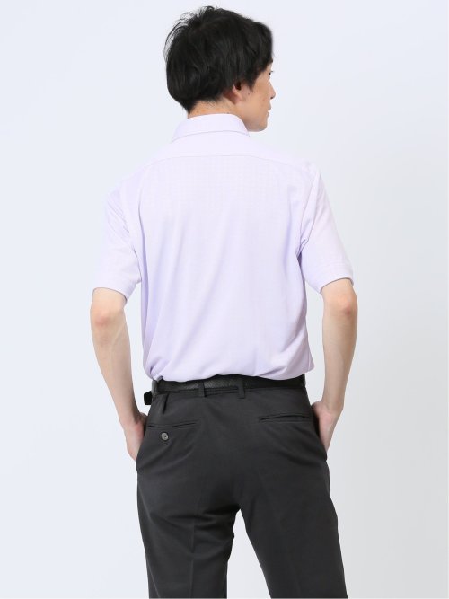 Biz クールパス ワイドカラー半袖 ビズシャツ