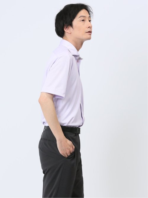 Biz クールパス ワイドカラー半袖 ビズシャツ