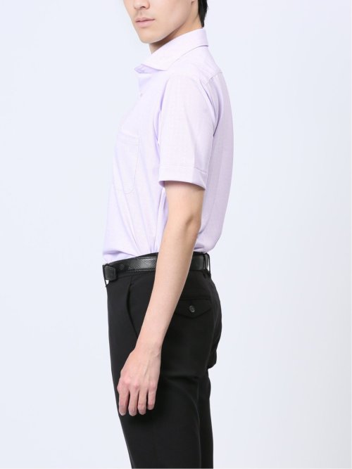 Biz クールパス ワイドカラー半袖 ビズシャツ