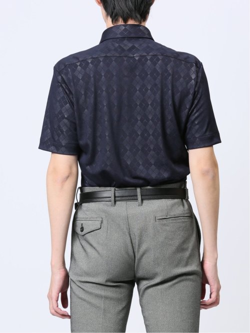 Biz クールパス ショートワイドカラー半袖 ビズシャツ