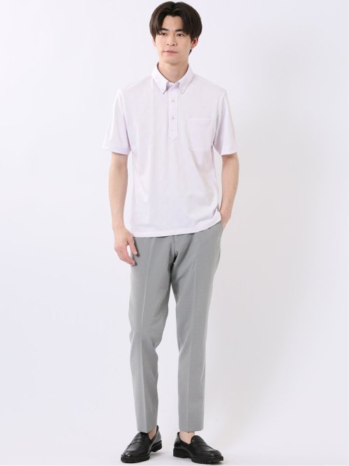 Biz クールパス ボタンダウン半袖 ビズポロ