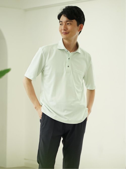 Biz クールパス カッタウェイ半袖 ビズポロ