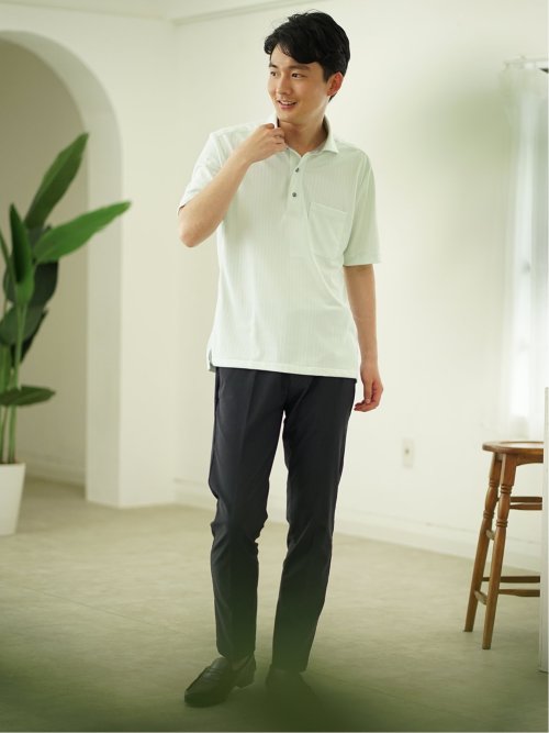 Biz クールパス カッタウェイ半袖 ビズポロ