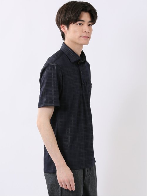 Biz クールパス ワイドカラー半袖 ビズポロ