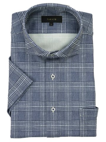 Biz クールパス/COOLPASS ワイドカラー半袖 ビズシャツ