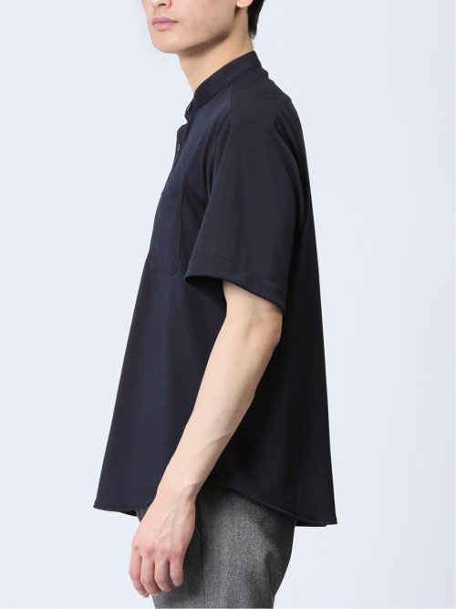 Biz クールパス バンドカラー半袖 ビズポロ