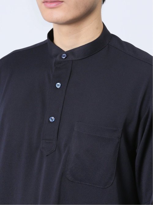 Biz クールパス バンドカラー半袖 ビズポロ