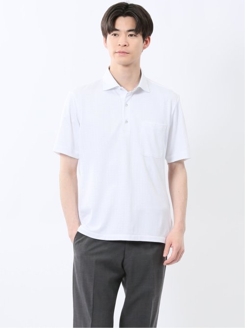 Biz クールパス ワイドカラー半袖 ビズポロ