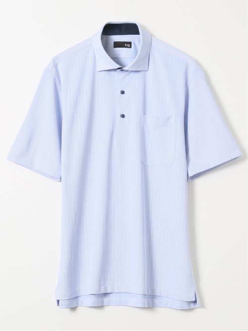 Biz クールパス ワイドカラー半袖 ビズポロ