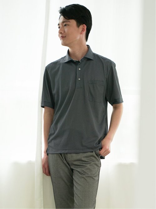 Biz クールパス カッタウェイ半袖 ビズポロ(M 05黒): トップス | TAKA