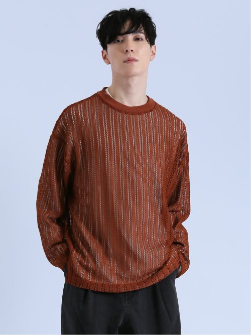 メッシュＴシャツ+無地Ｔシャツ アンサンブル