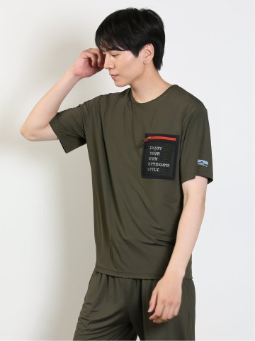 【WEB限定】Holidayout 冷感メッシュ ポケットT(セットアップ可能)