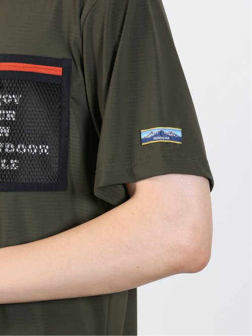 【WEB限定】Holidayout 冷感メッシュ ポケットT(セットアップ可能)