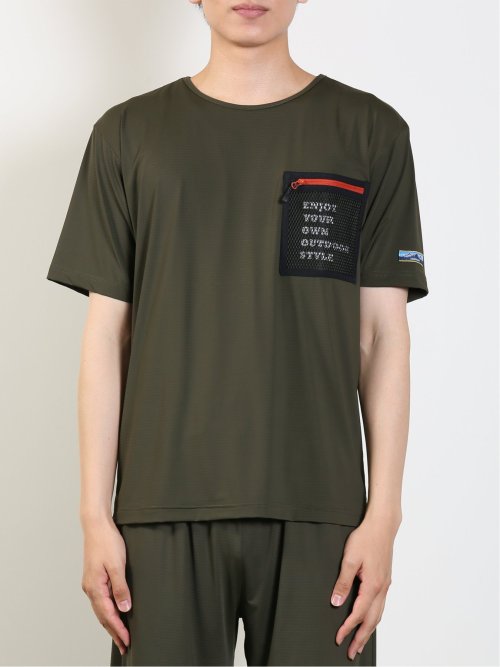 【WEB限定】Holidayout 冷感メッシュ ポケットT(セットアップ可能)