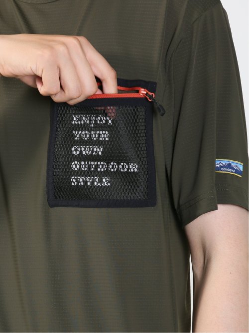 【WEB限定】Holidayout 冷感メッシュ ポケットT(セットアップ可能)