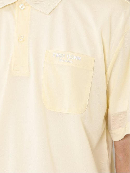 【WEB限定】ファーストダウン/FIRST DOWN 超軽量 鹿の子 半袖ポロシャツ