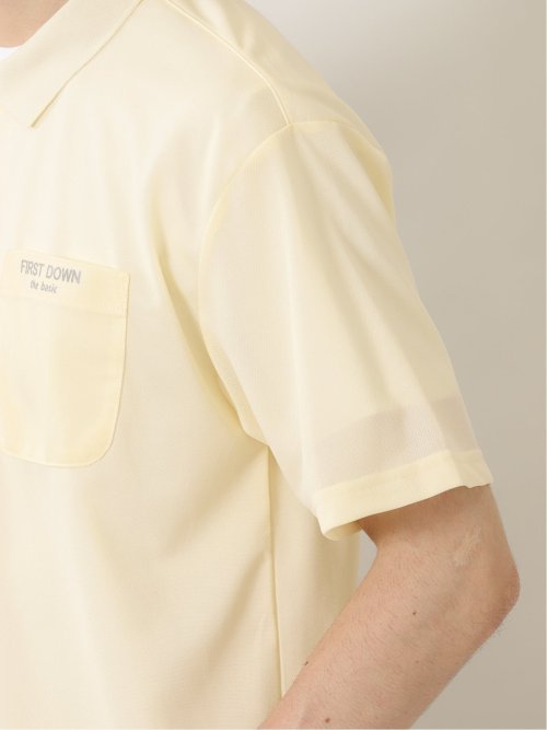 【WEB限定】ファーストダウン/FIRST DOWN 超軽量 鹿の子 半袖ポロシャツ
