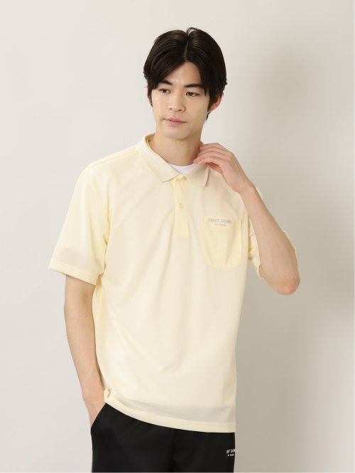 【WEB限定】ファーストダウン/FIRST DOWN 超軽量 鹿の子 半袖ポロシャツ