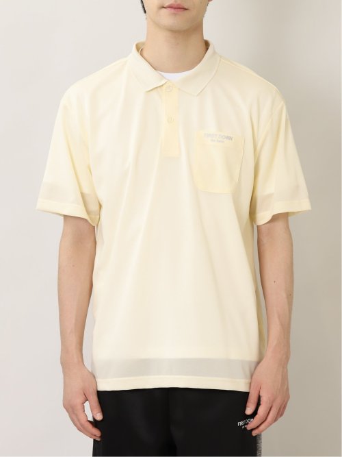 【WEB限定】ファーストダウン/FIRST DOWN 超軽量 鹿の子 半袖ポロシャツ